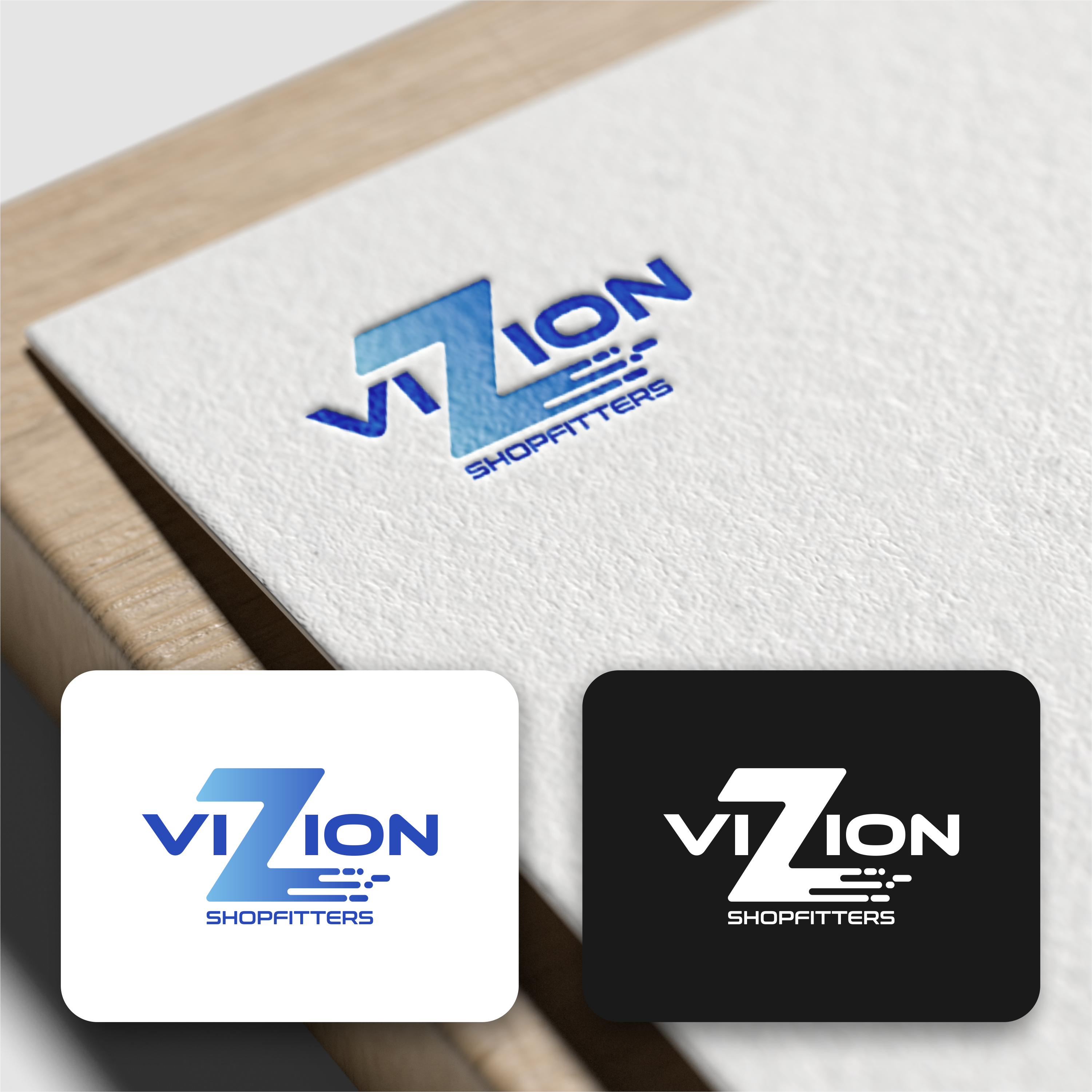 Logo Design by Seblak_Studio for Vizion Shopfitters | Design #34771961