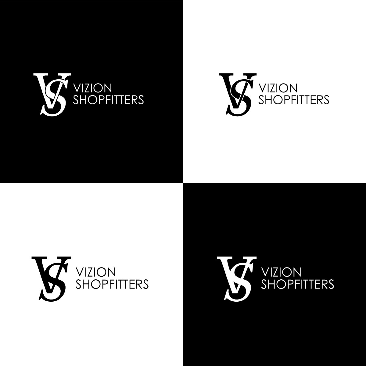 Logo Design by KCin Design   for Vizion Shopfitters | Design #34779323