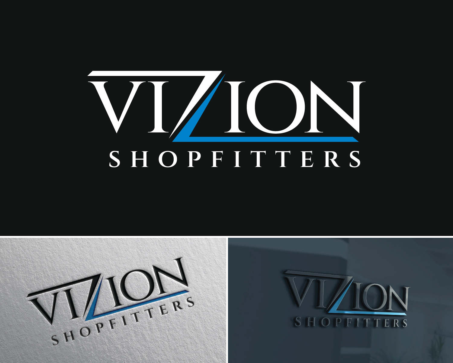 Logo Design by Atec for Vizion Shopfitters | Design #34784605