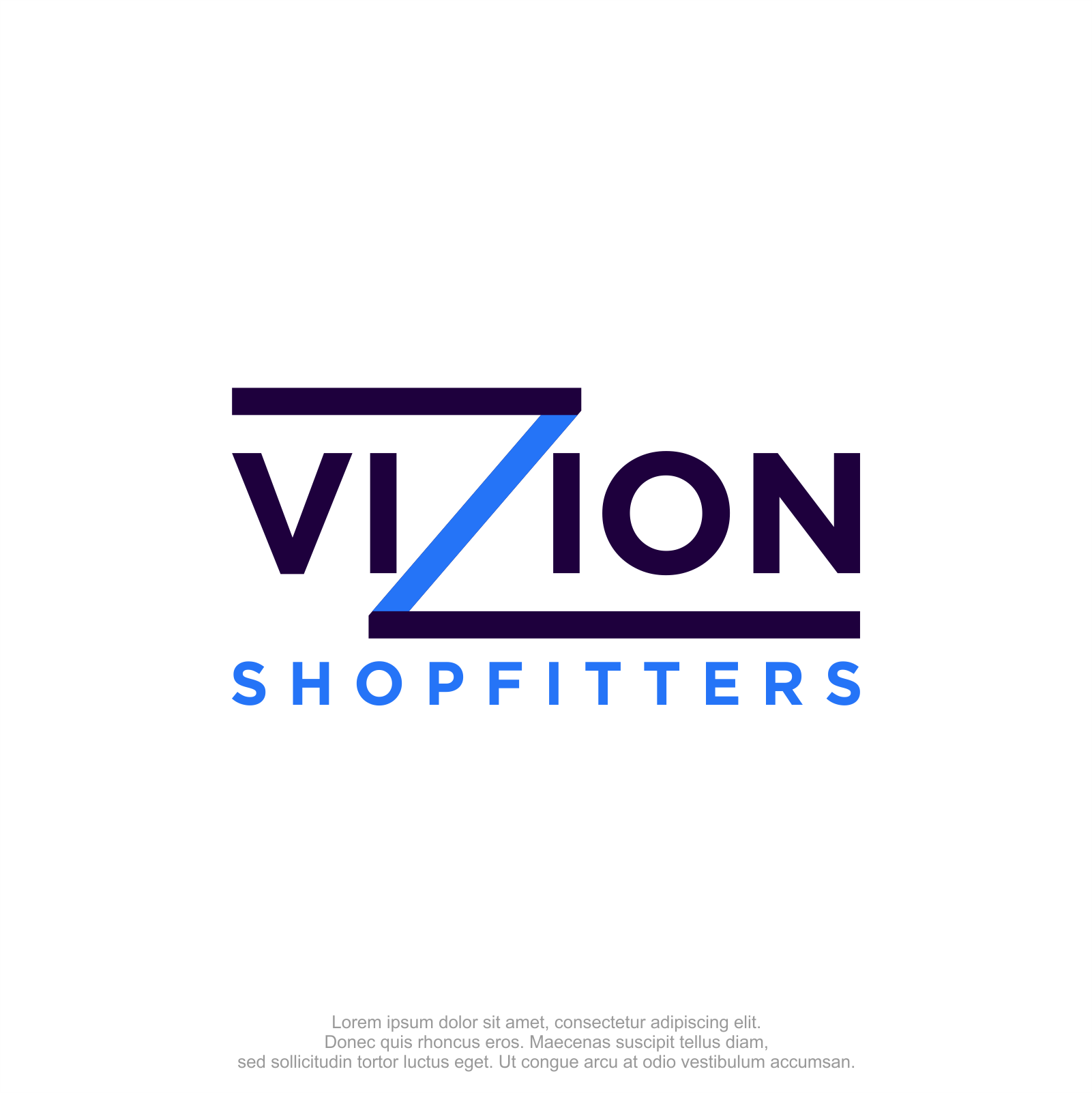 Logo Design by M.Syaiful Huda for Vizion Shopfitters | Design #34772619