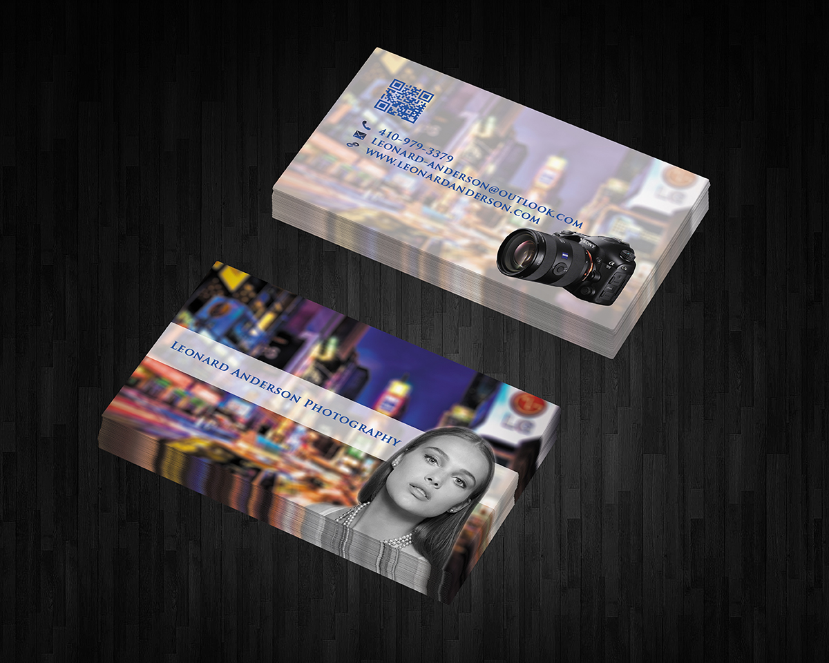 Diseño de Tarjeta de Presentación por  Andy Dollinger para Leonard Anderson Photography | Diseño #3129604