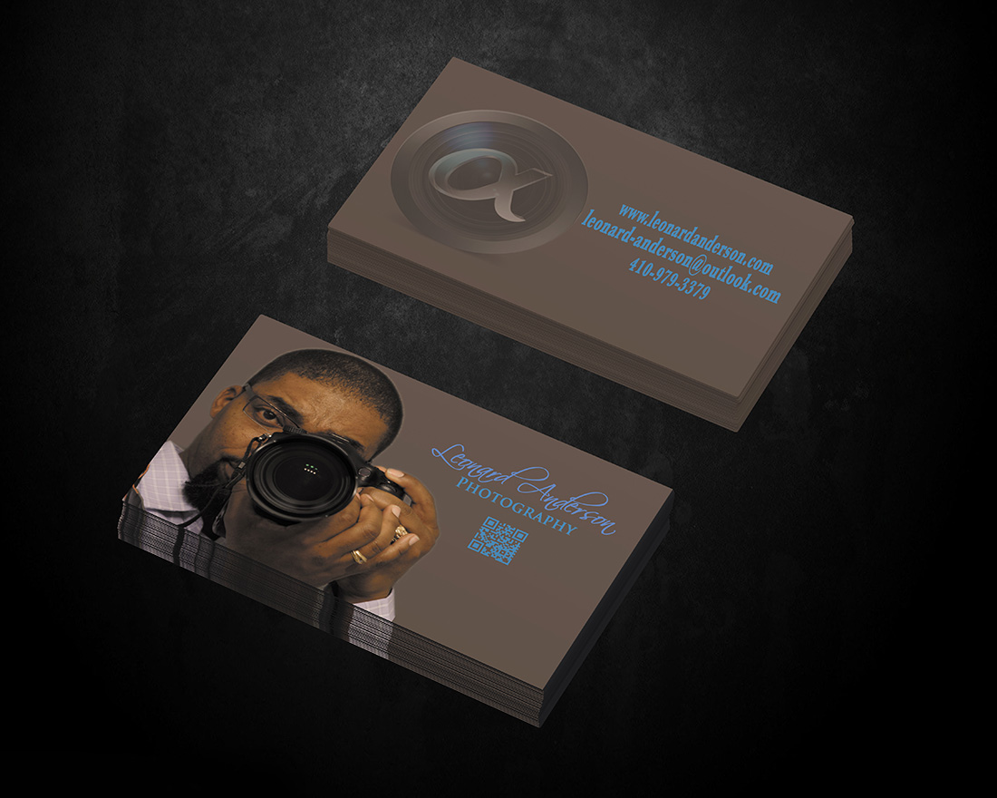 Diseño de Tarjeta de Presentación por  Andy Dollinger para Leonard Anderson Photography | Diseño #3135685