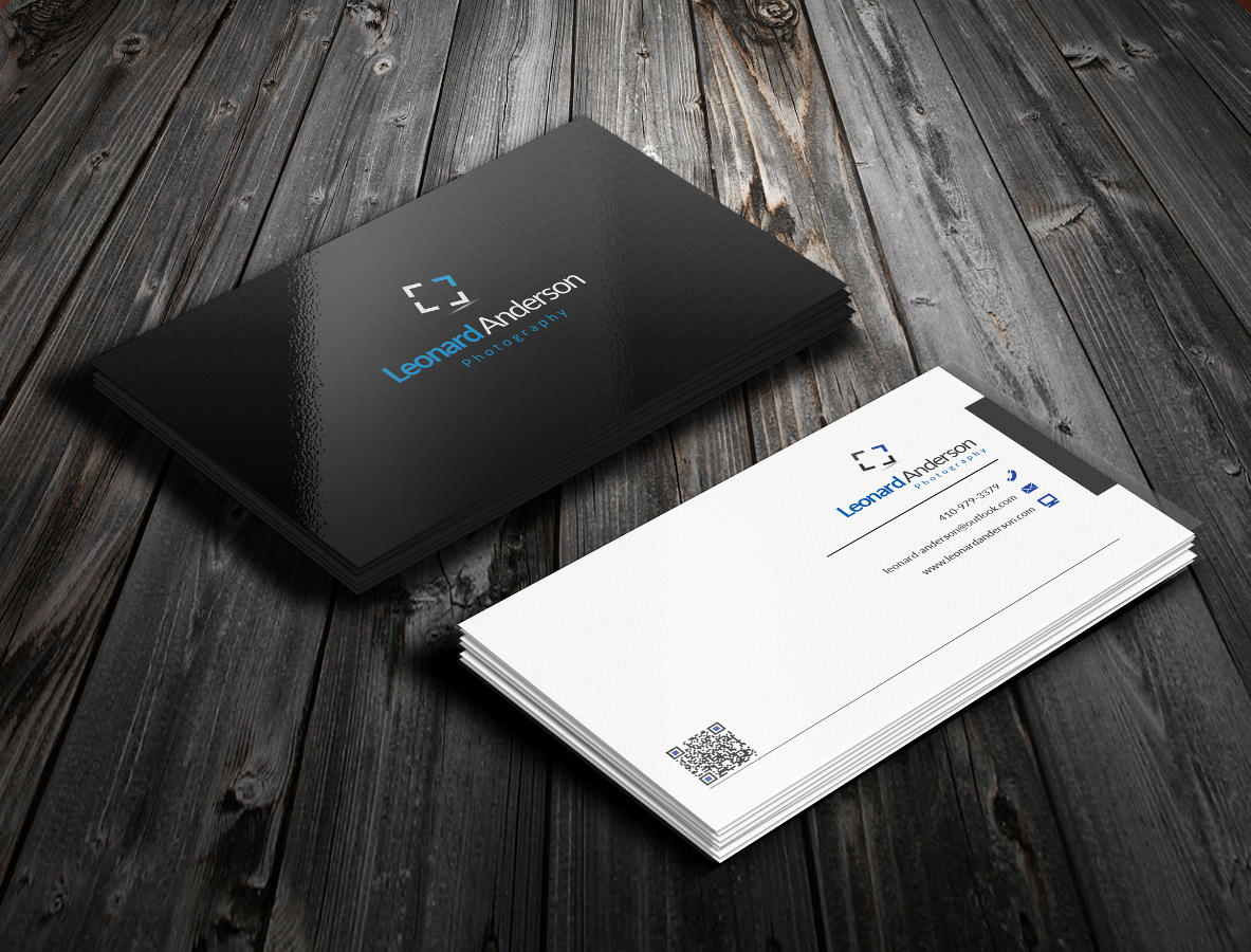 Business Card Design by Tadah Designer for Leonard Anderson Photography | Design #3118406
