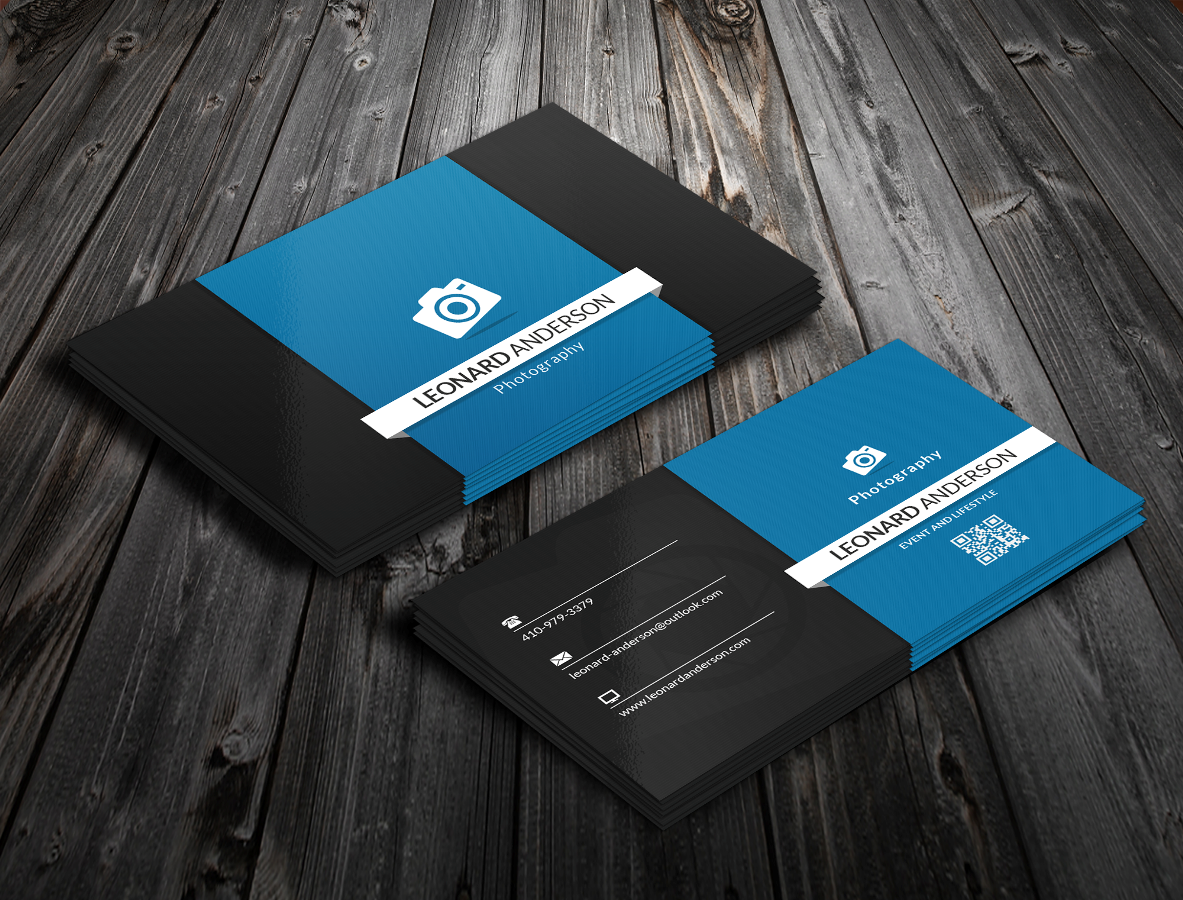 Diseño de Tarjeta de Presentación por Tadah Designer para Leonard Anderson Photography | Diseño #3161267
