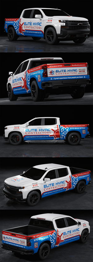 White 2025 Chevrolet 1500 Crew Cab Hvac Wrap
