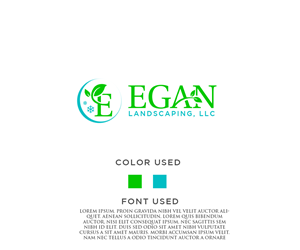 Clean, high end, landscaping logo.
