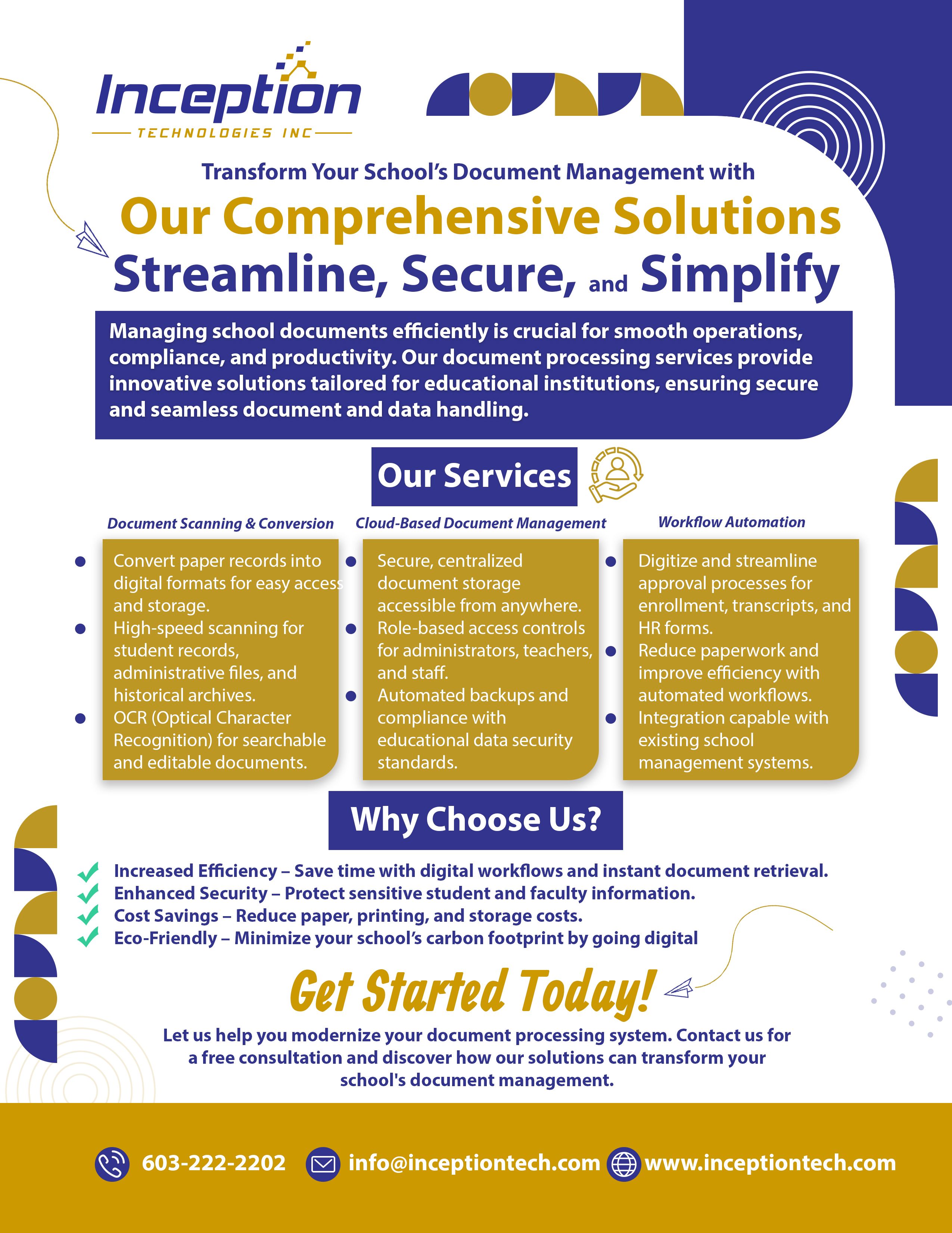 Design de Flyer par Miguel Silva pour Inception Technologies Inc. | Design #34808410