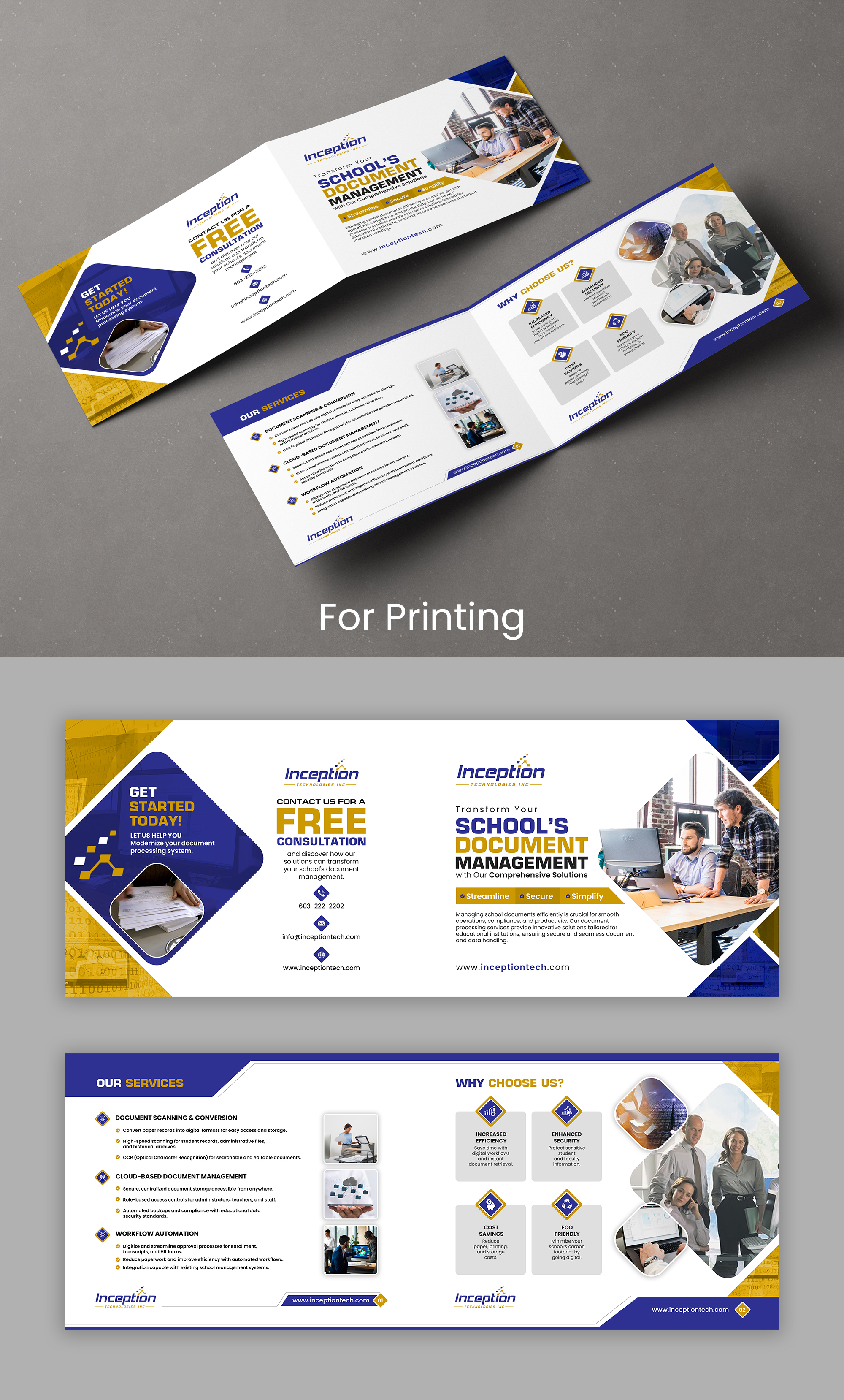 Design de Flyer par debdesign pour Inception Technologies Inc. | Design #34788732