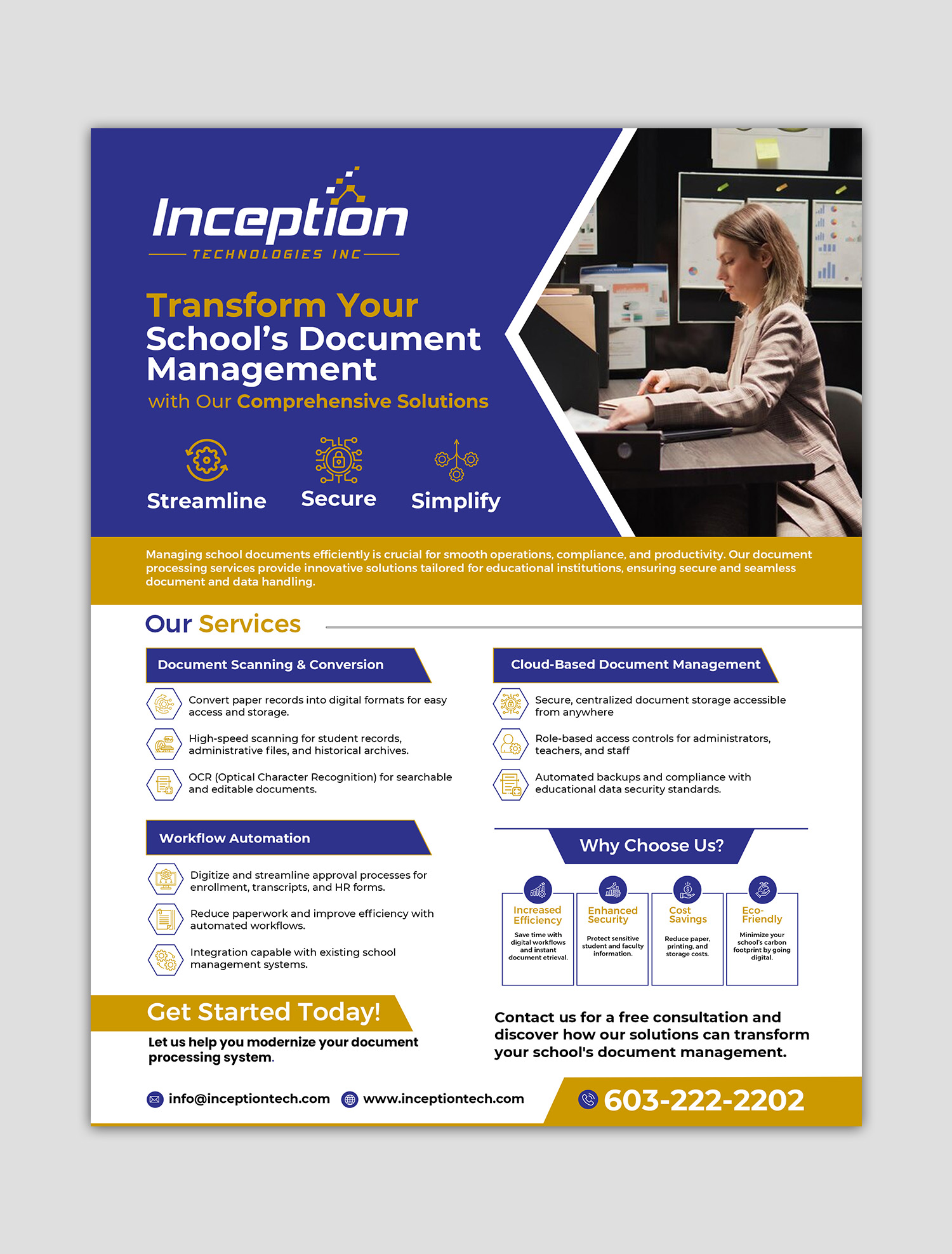 Flyer Design by debdesign for Inception Technologies Inc. | Design #34788857