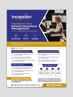 Flyer Design by debdesign for Inception Technologies Inc. | Design: #34788857