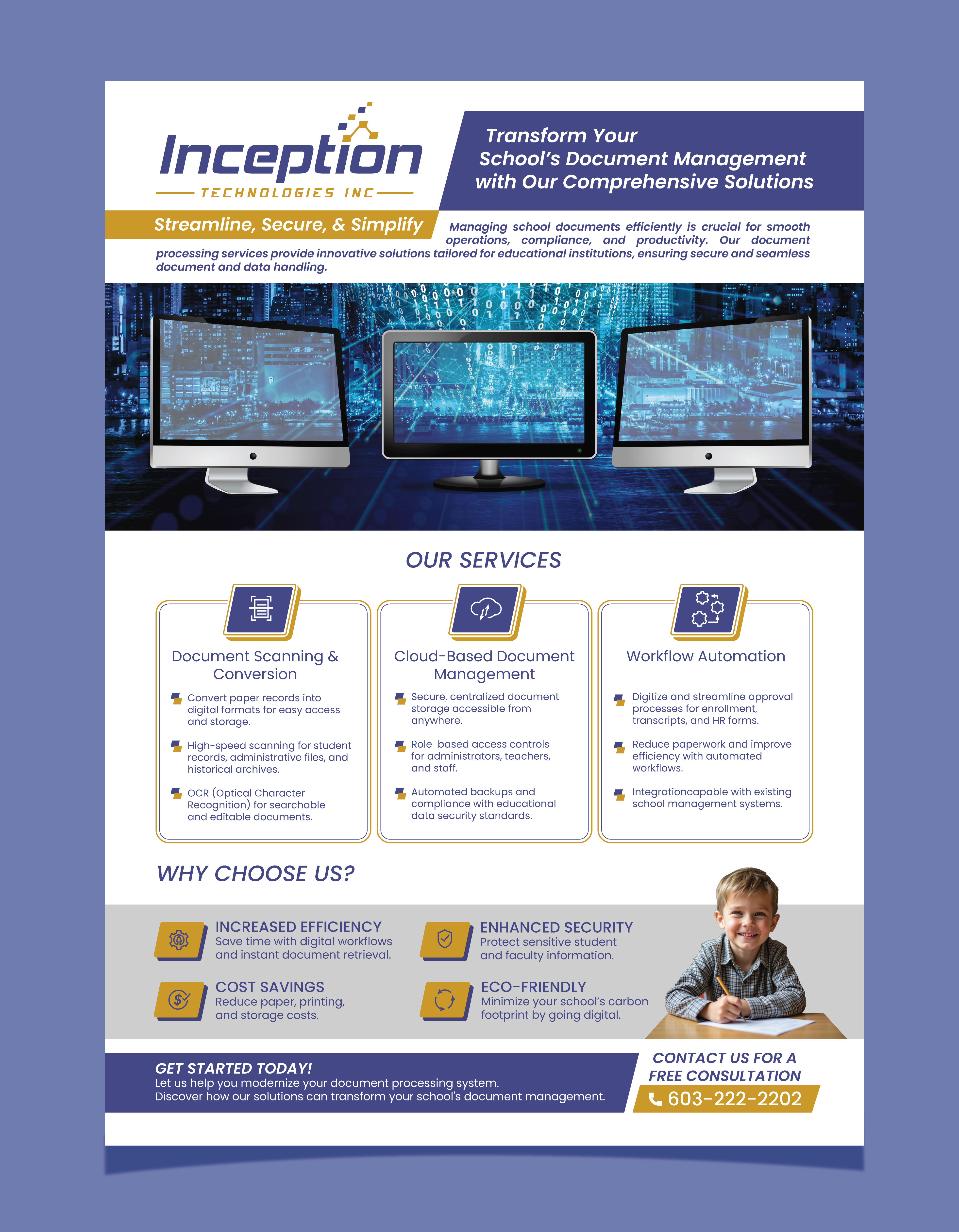 Flyer Design by saurov for Inception Technologies Inc. | Design #34790429