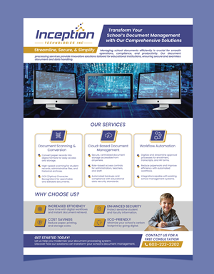 Flyer Design by saurov for Inception Technologies Inc. | Design: #34790429