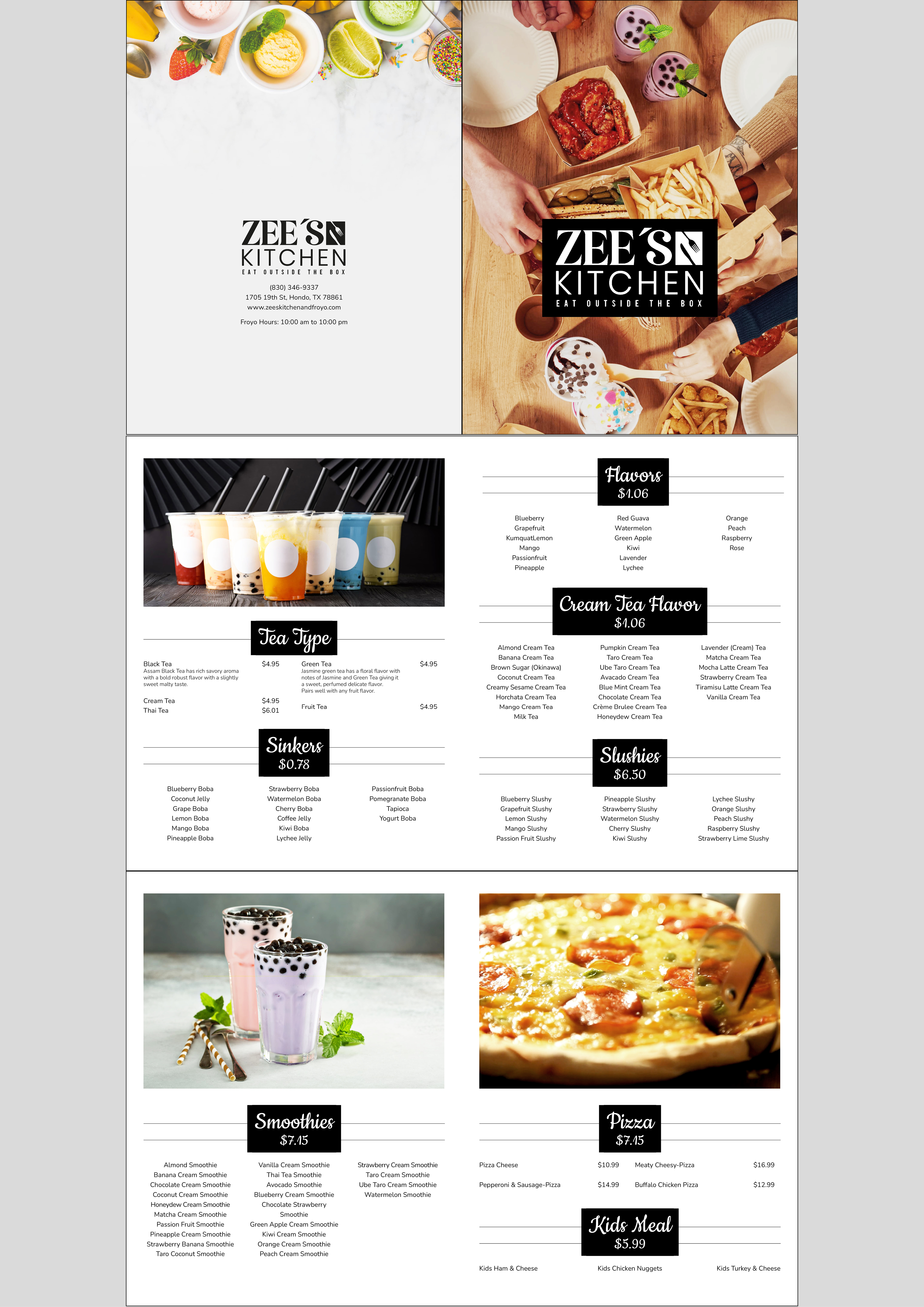 Menu Design by MarkoE for this project | Design #34790162