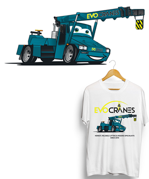 T-shirt Design by StudioD™ for evo cranes pty ltd | Design: #34792463