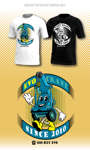 T-shirt Design by vethree for evo cranes pty ltd | Design: #34802716
