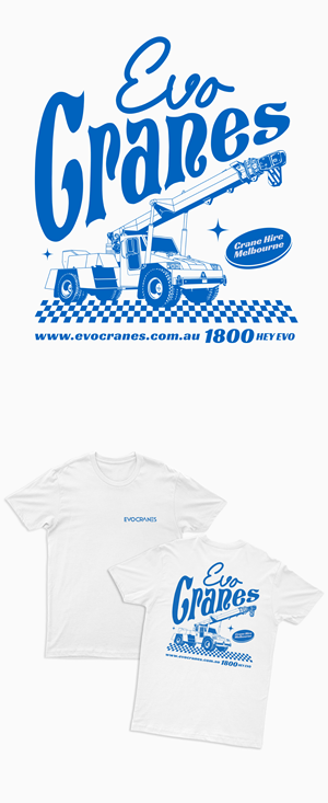 T-Shirt-Design von guprulsugiyanto für evo cranes pty ltd | Design #34824010