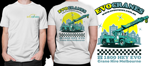 T-Shirt-Design von D'Mono für evo cranes pty ltd | Design #34818764