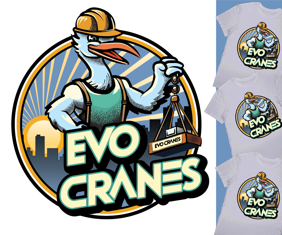 Design de T-shirt par Tee and Eh? pour evo cranes pty ltd | Design #34822454