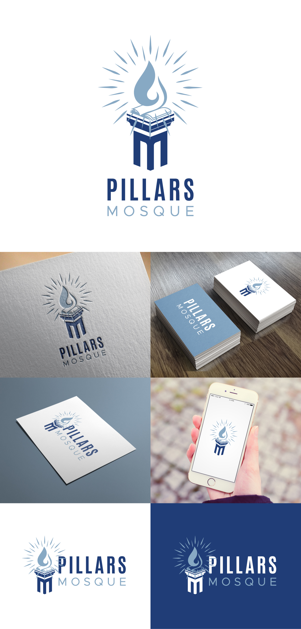 Logo Design by NineOwl for Pillars Mosque | Design #34799414