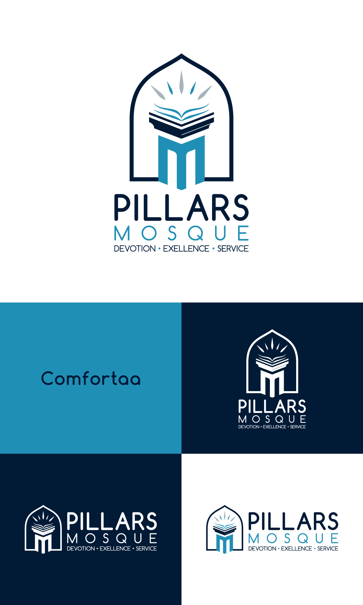 Logo Design by NineOwl for Pillars Mosque | Design #34867204