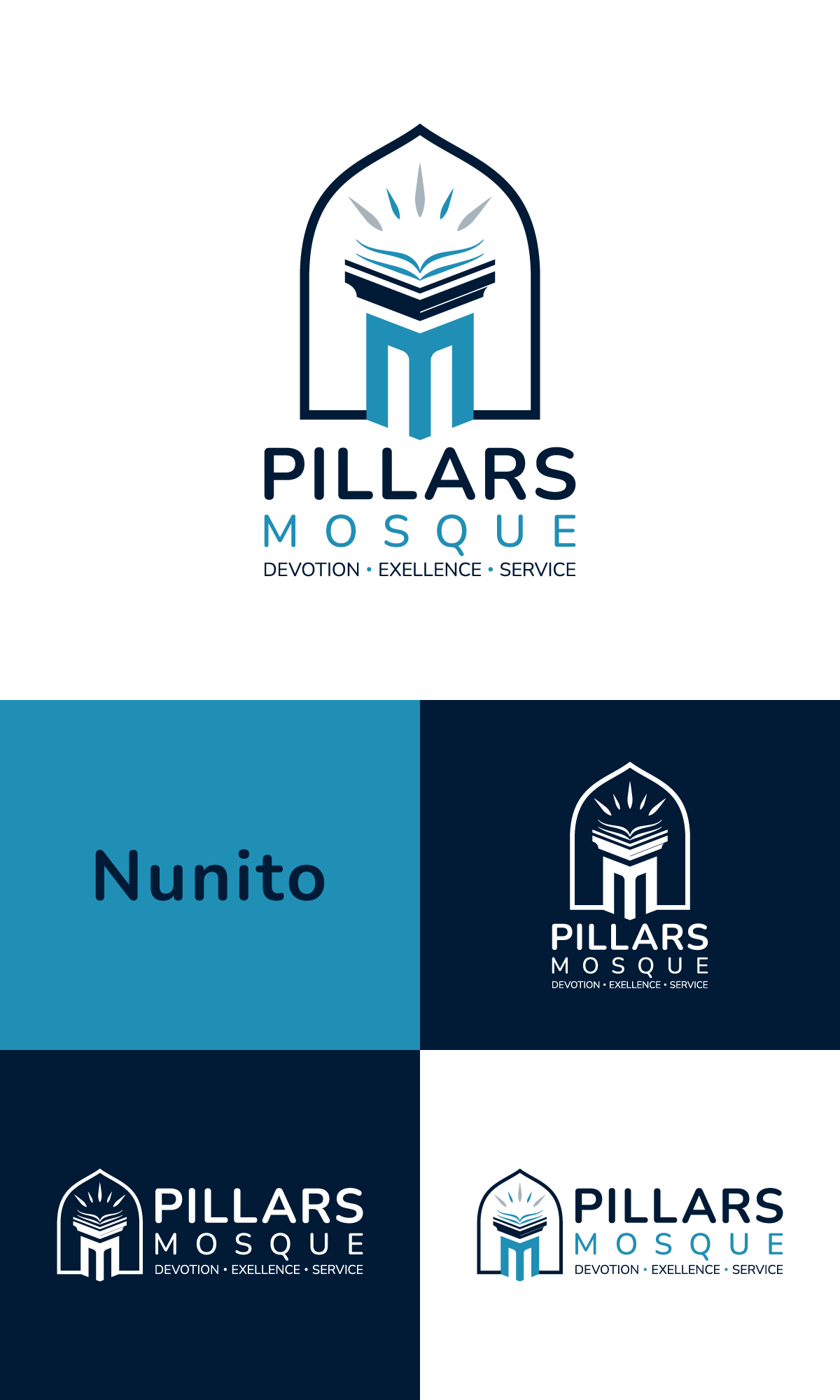 Logo Design by NineOwl for Pillars Mosque | Design #34867208