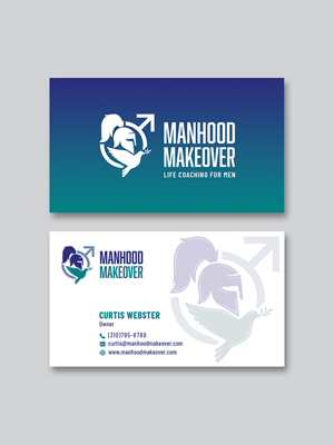 Business Card Design by Creative Moon Design for Manhood Makeover | Design: #34808495