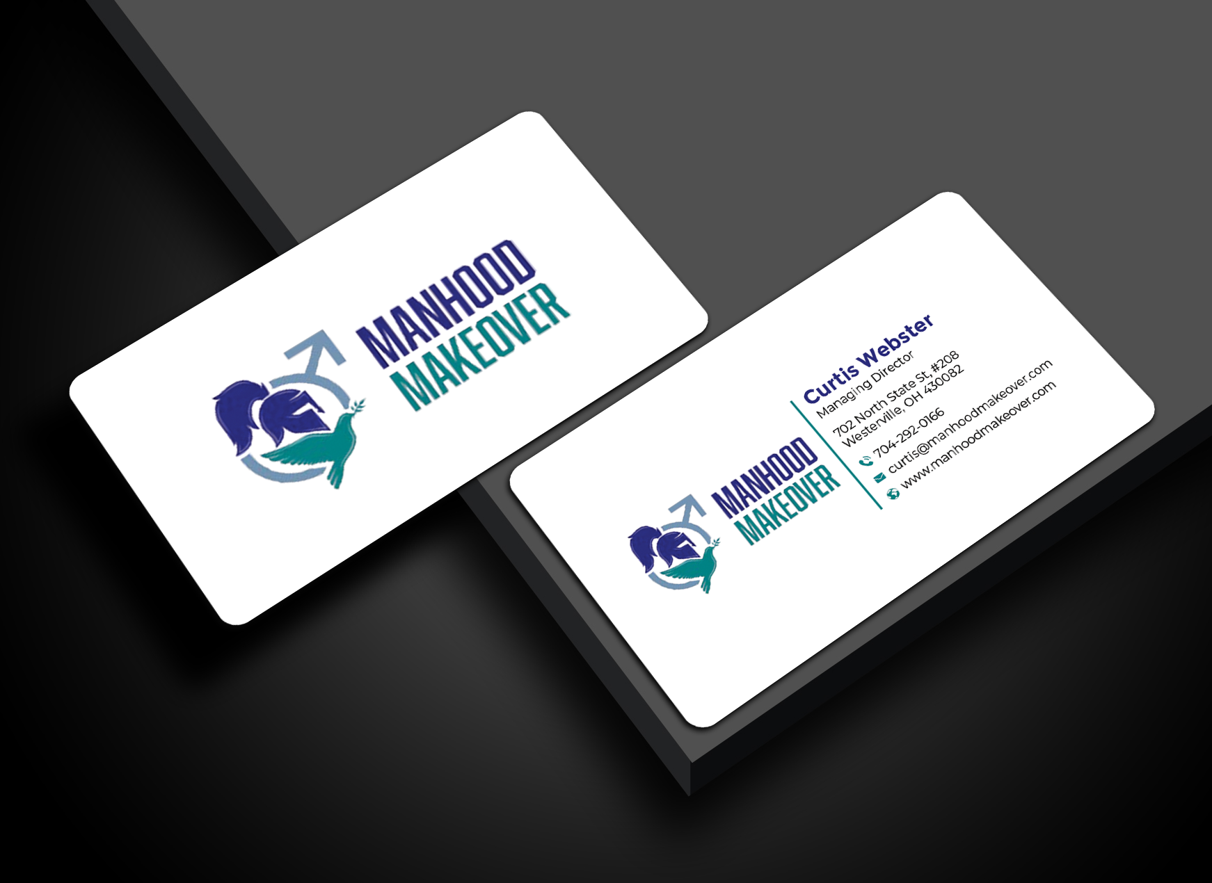 Design de Carte de Visite par Graphixpointt pour Manhood Makeover | Design #34793745