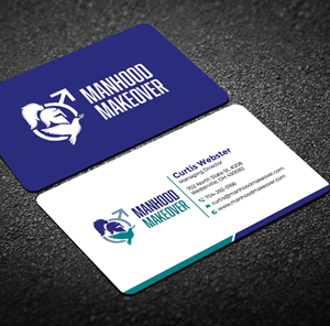 Business Card Design by Graphixpointt for Manhood Makeover | Design: #34793763