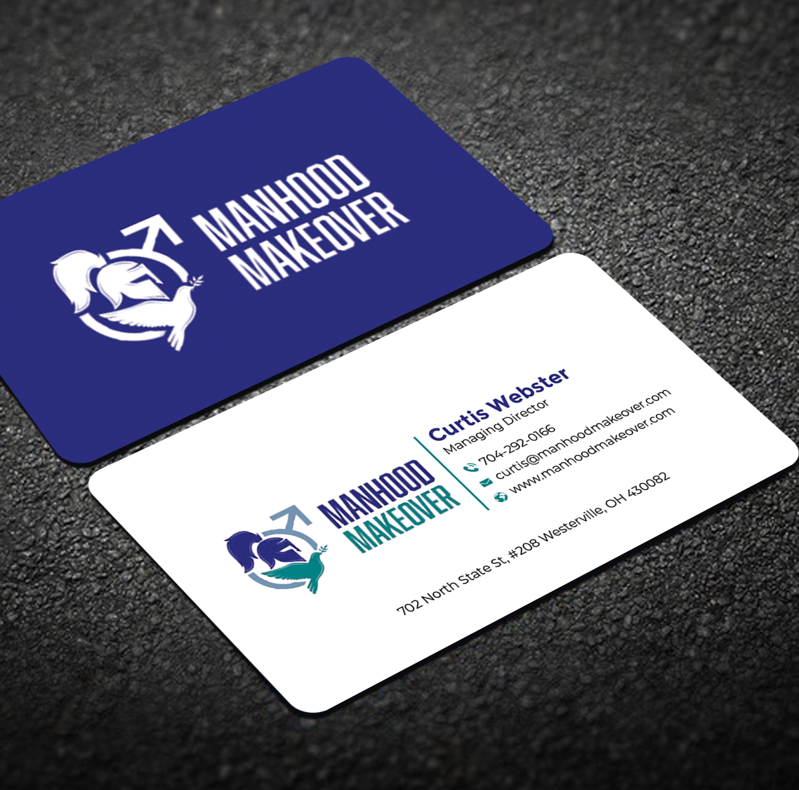 Business Card Design by Graphixpointt for Manhood Makeover | Design #34793789