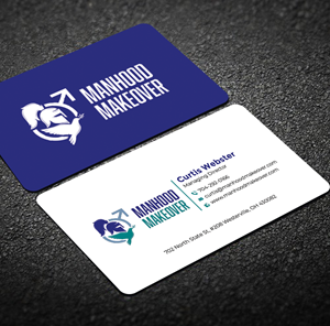 Business Card Design by Graphixpointt for Manhood Makeover | Design: #34793789