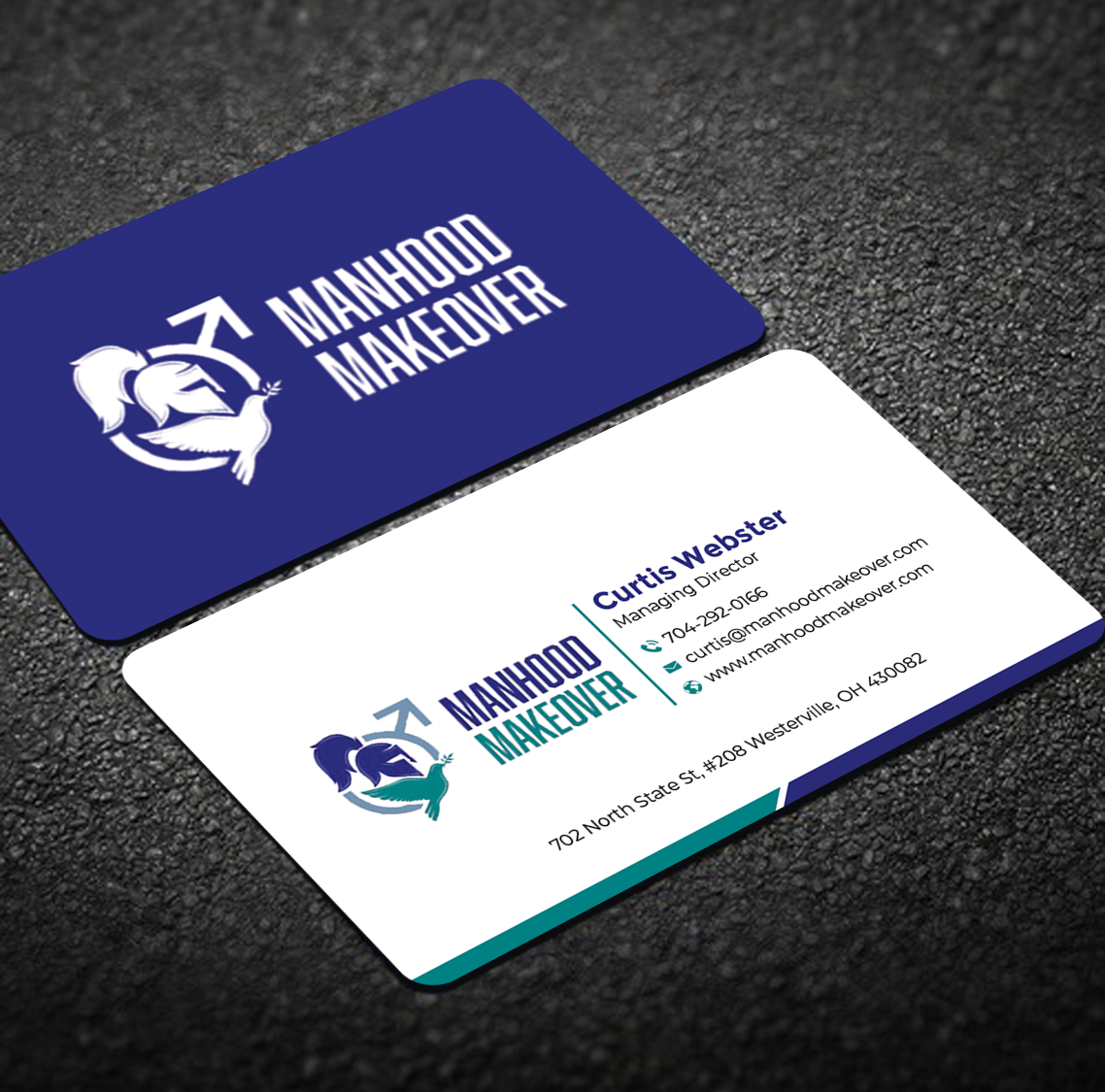 Business Card Design by Graphixpointt for Manhood Makeover | Design #34793790