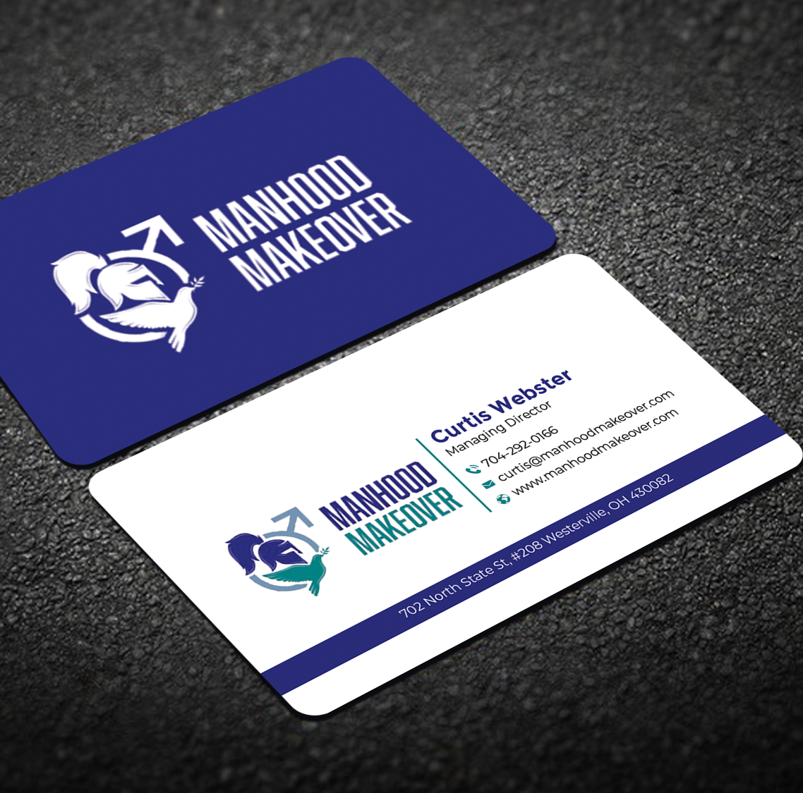 Business Card Design by Graphixpointt for Manhood Makeover | Design #34793791