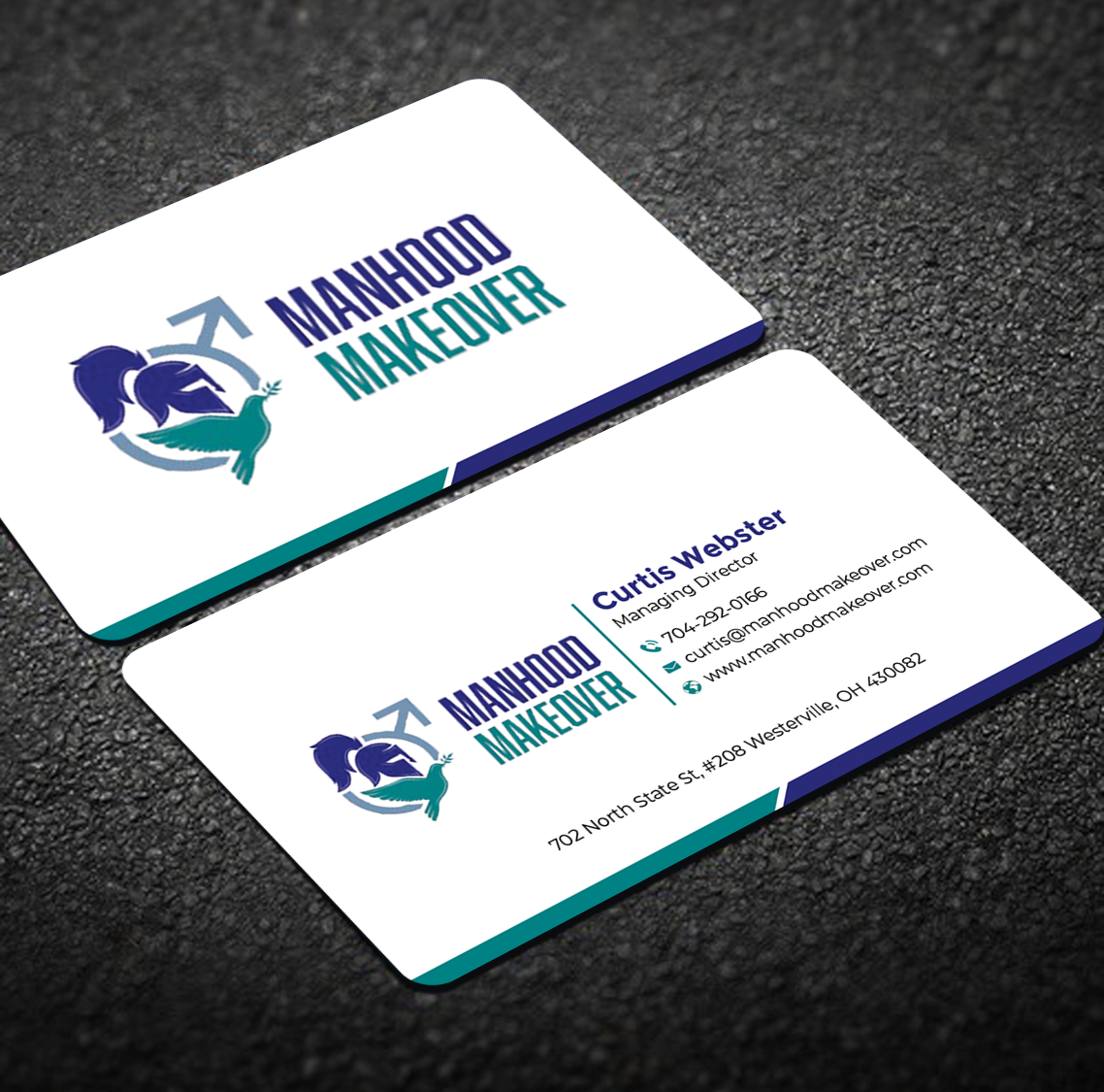 Business Card Design by Graphixpointt for Manhood Makeover | Design #34793793