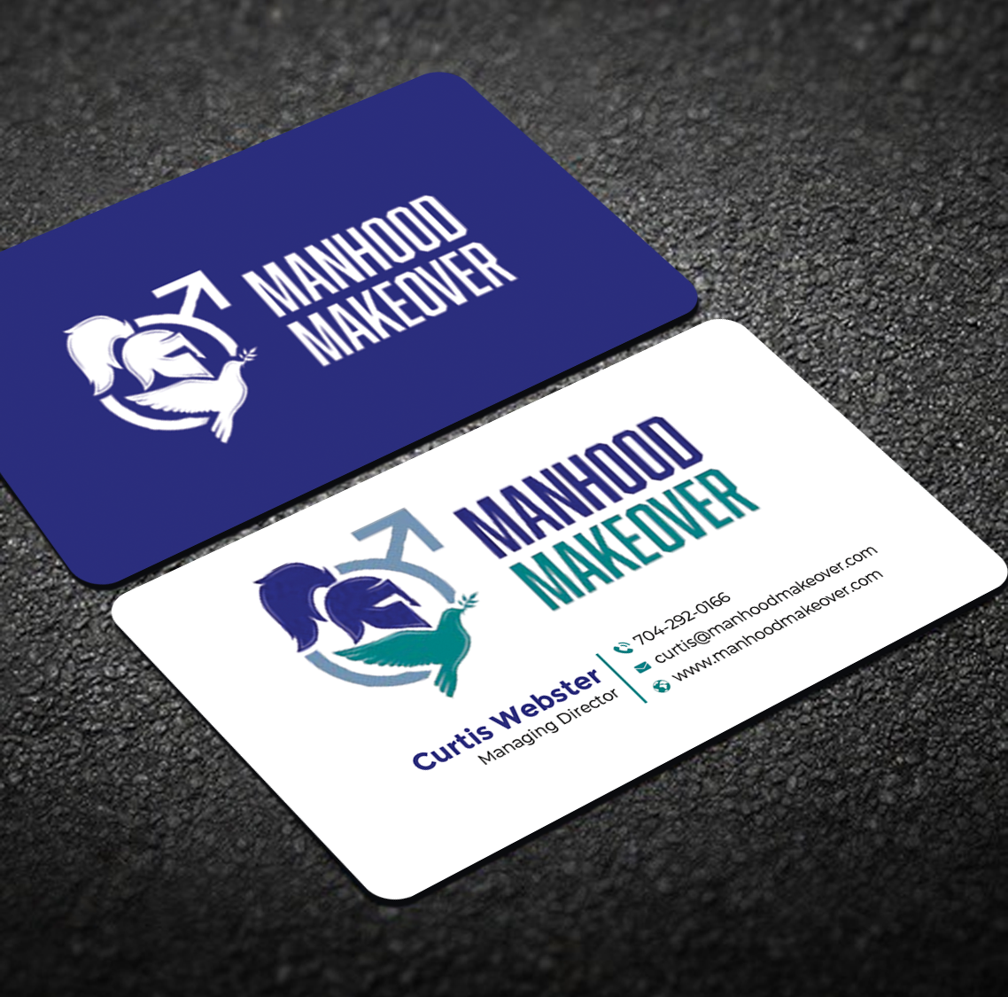 Business Card Design by Graphixpointt for Manhood Makeover | Design #34793851