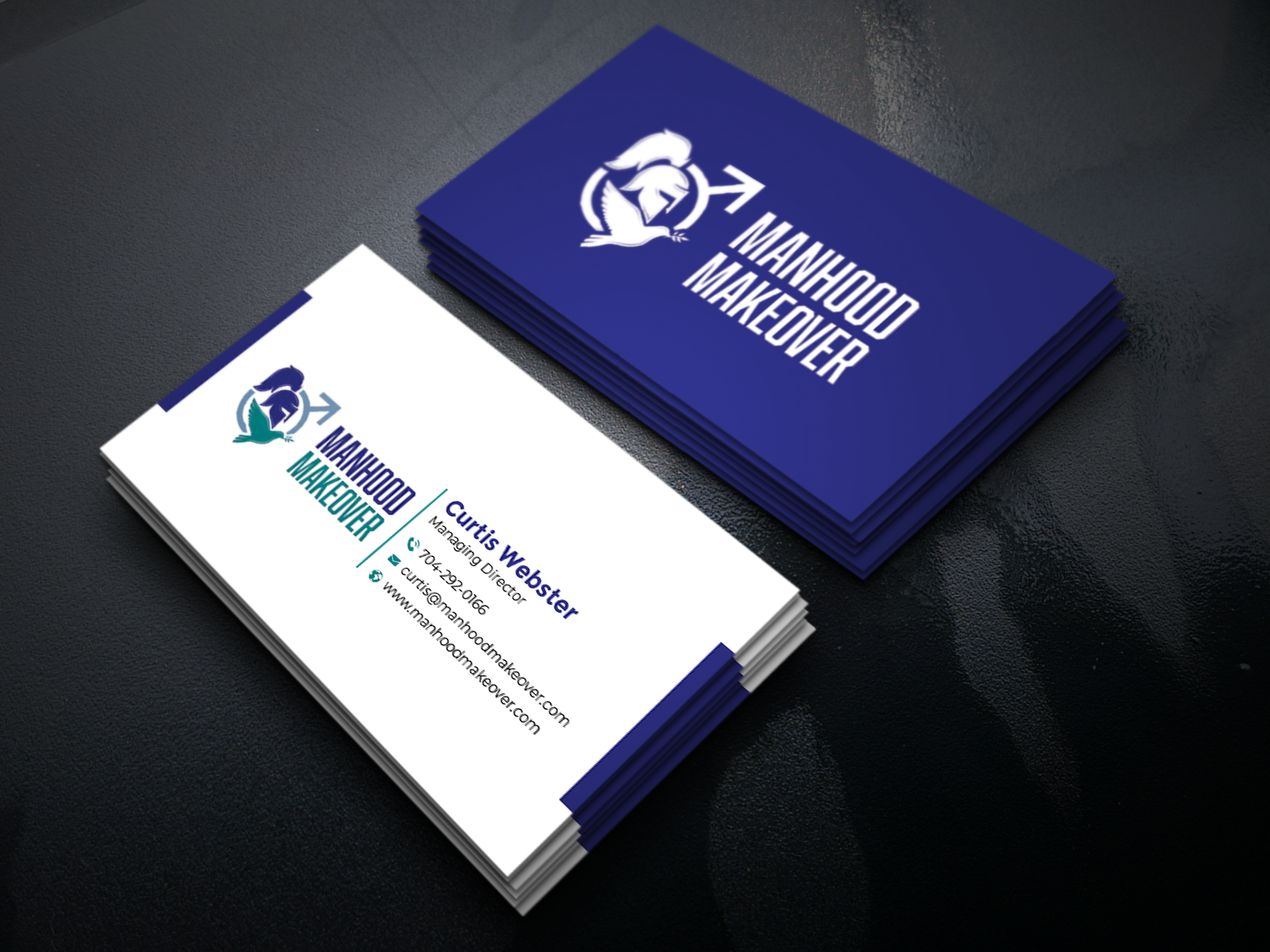 Business Card Design by Graphixpointt for Manhood Makeover | Design #34793853