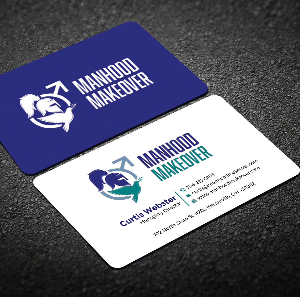 Business Card Design by Graphixpointt for Manhood Makeover | Design #34793855