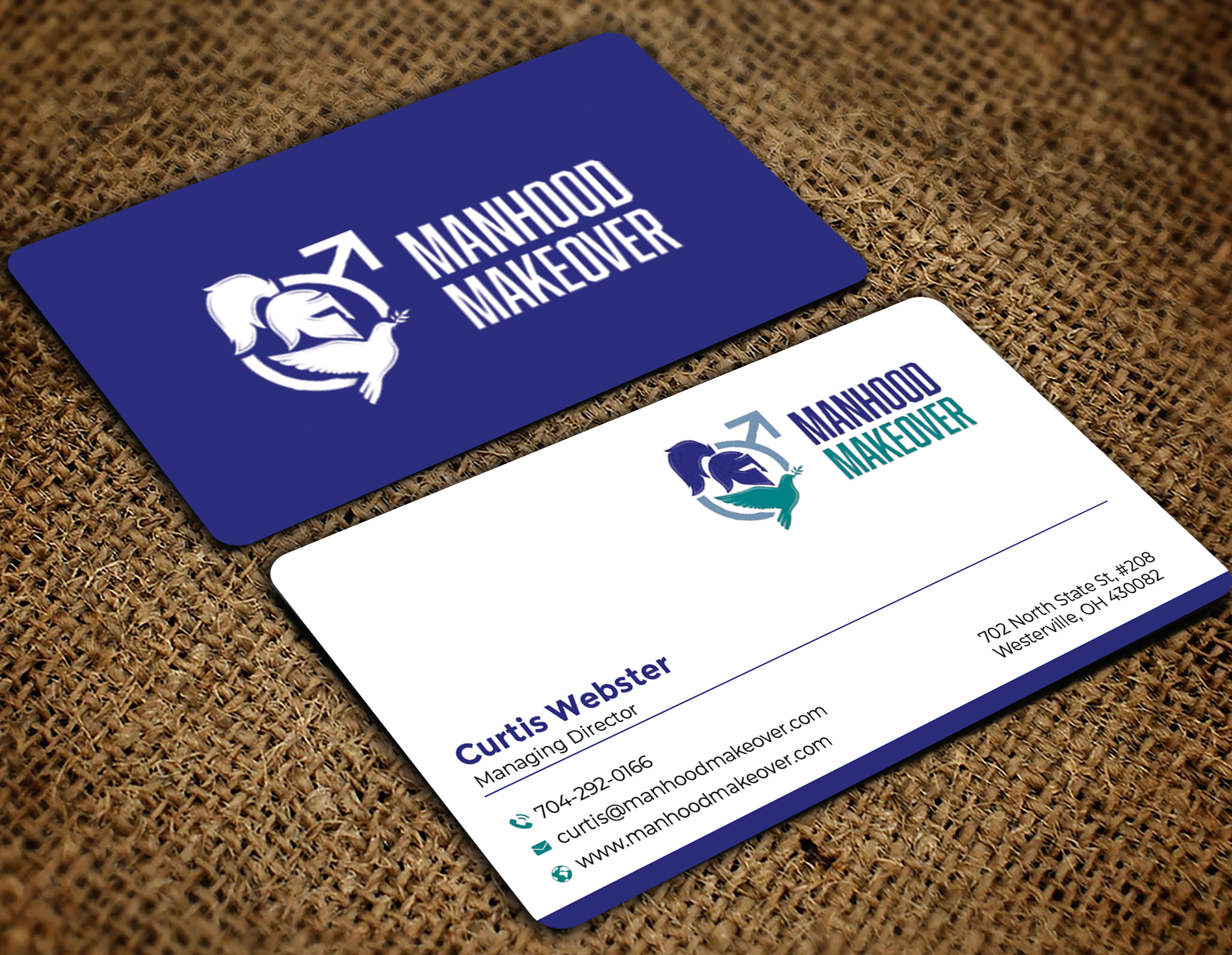 Business Card Design by Graphixpointt for Manhood Makeover | Design #34793930