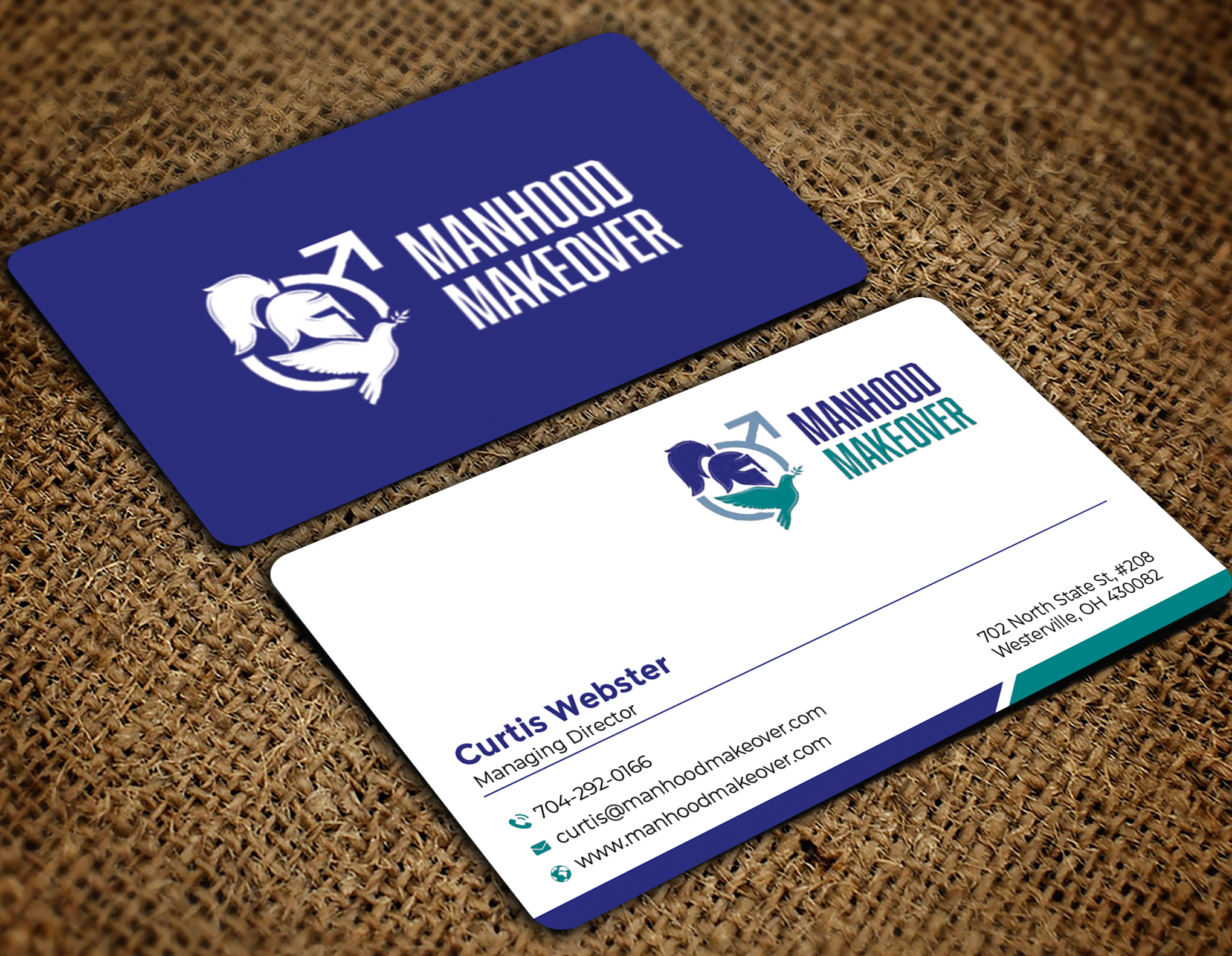 Business Card Design by Graphixpointt for Manhood Makeover | Design #34793933