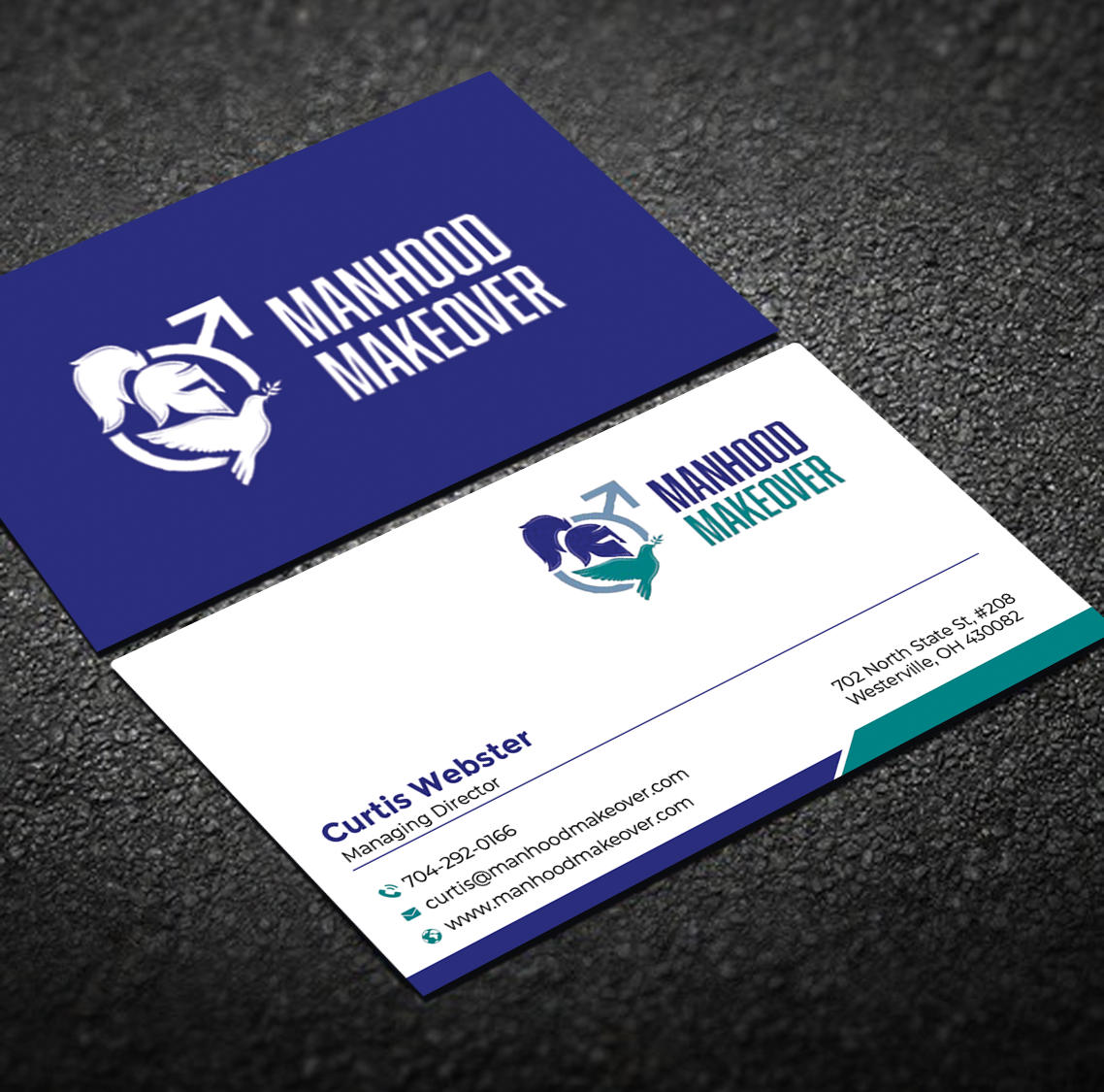 Business Card Design by Graphixpointt for Manhood Makeover | Design #34793984