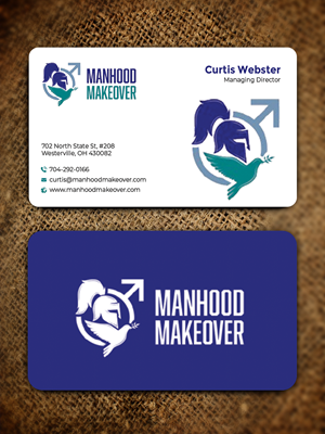 Business Card Design by Graphixpointt for Manhood Makeover | Design: #34793986