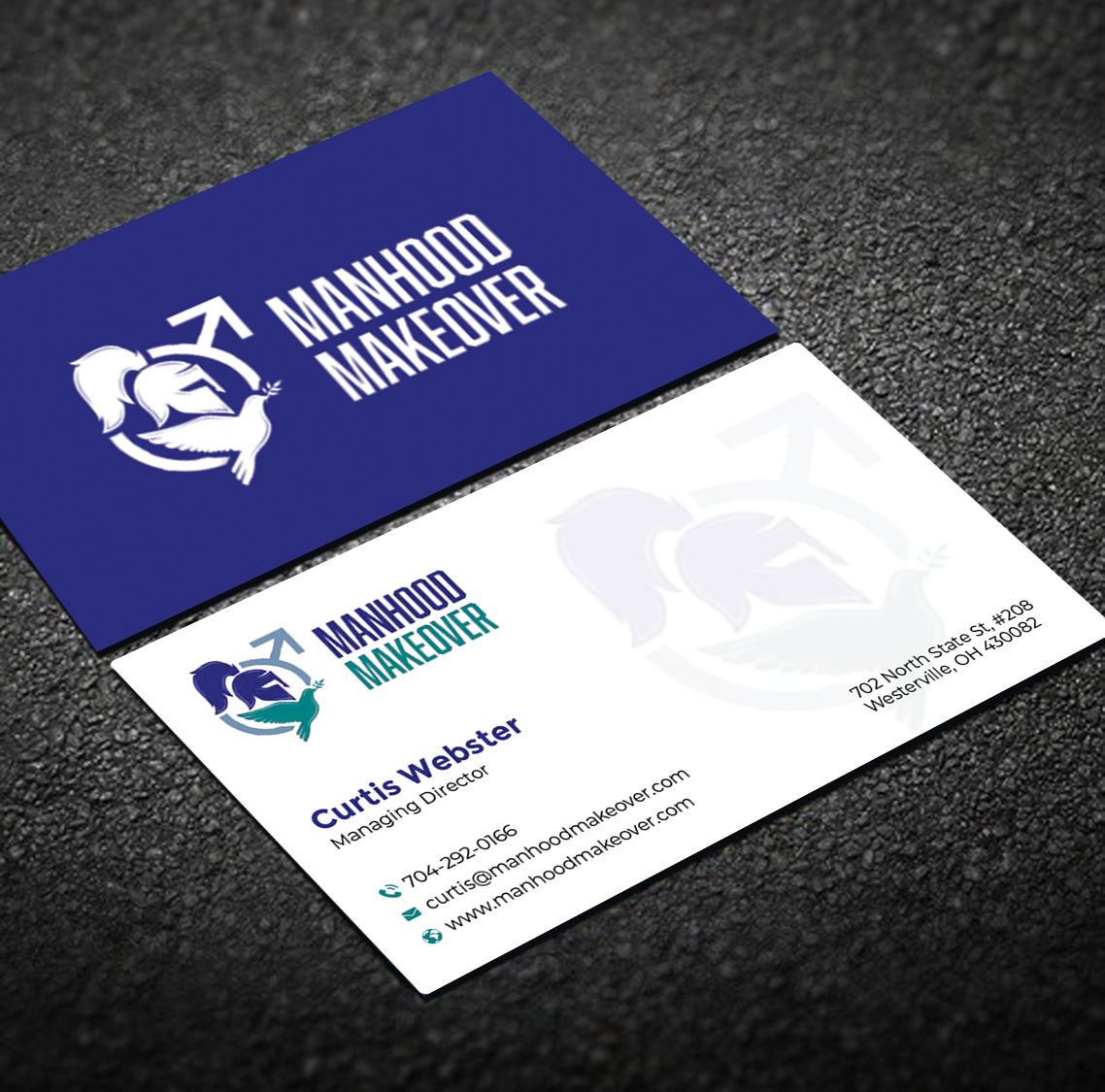 Business Card Design by Graphixpointt for Manhood Makeover | Design #34794014