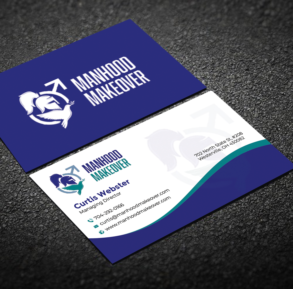 Business Card Design by Graphixpointt for Manhood Makeover | Design #34794015