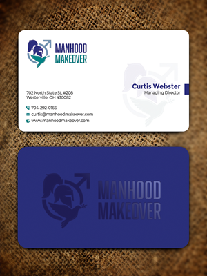 Business Card Design by Graphixpointt for Manhood Makeover | Design: #34794057