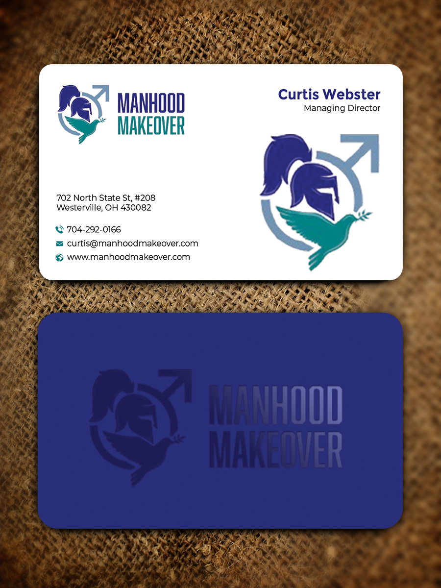 Business Card Design by Graphixpointt for Manhood Makeover | Design #34794058