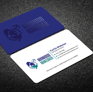Business Card Design by Graphixpointt for Manhood Makeover | Design: #34794074