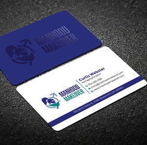 Business Card Design by Graphixpointt for Manhood Makeover | Design: #34794075