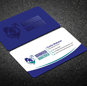 Business Card Design by Graphixpointt for Manhood Makeover | Design: #34794076