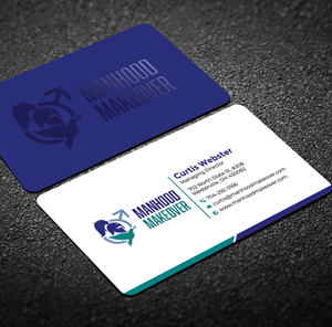 Business Card Design by Graphixpointt for Manhood Makeover | Design: #34794082