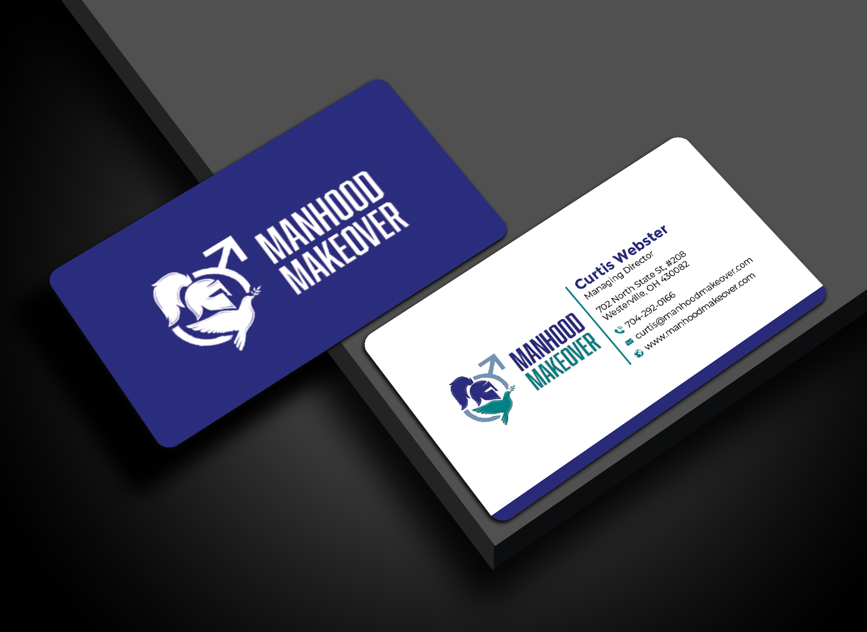 Design de Carte de Visite par Graphixpointt pour Manhood Makeover | Design #34794085