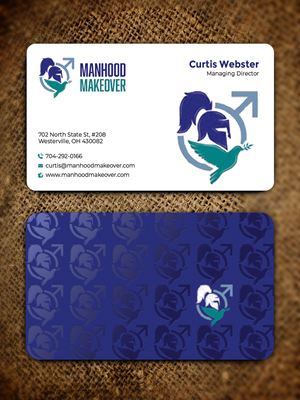 Business Card Design by Graphixpointt for Manhood Makeover | Design: #34794292